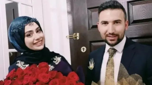 Başak Cengiz ve nişanlısı Mahir Mızrak