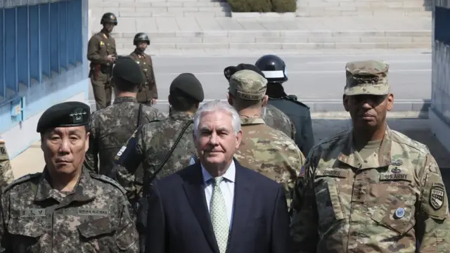 تیلرسون درمرز دو کره