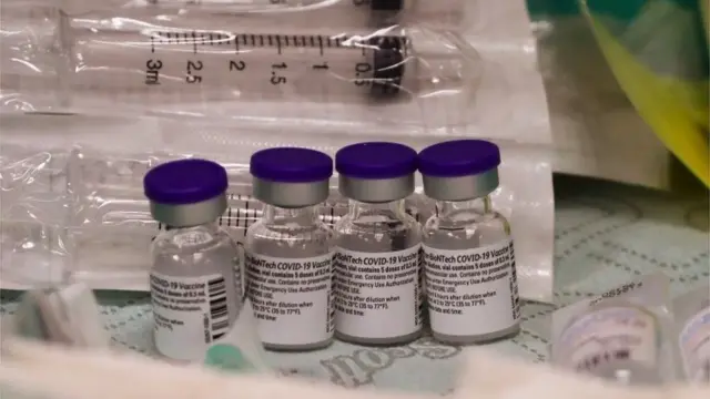 Vials of vaccine