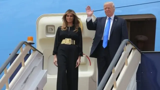 Trump n'umugore we bageze i Riyadh kuwa gatandatu mu gitondo