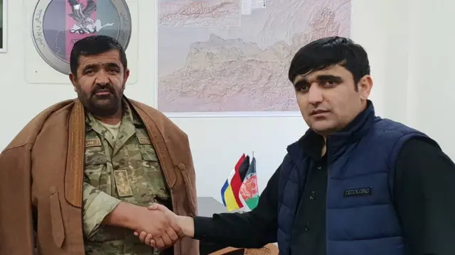 عبدالله گارد و پسرش که در حمله طالبان به تخار کشته شد