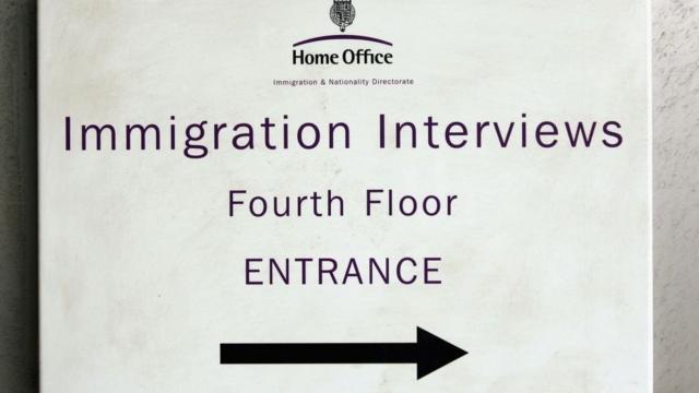 Oficina de inmigración del Ministerio de Interior.