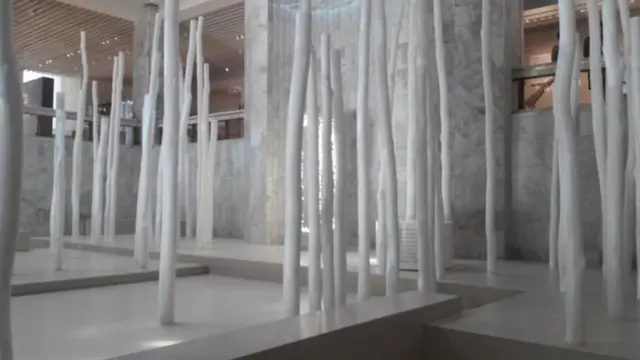 Тарых музейиндеги жыгач мамылар