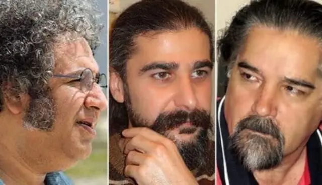 از سمت راست: رضا خندان مهابادی، کیوان باژن و بکتاش