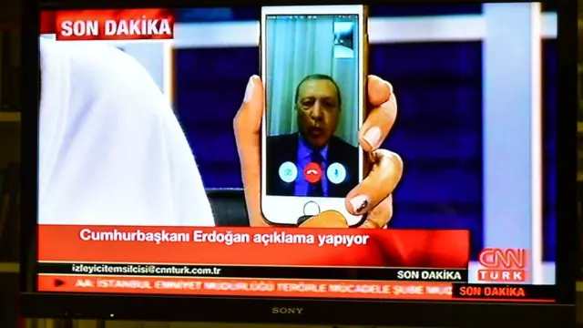 Erdogan por Facetime