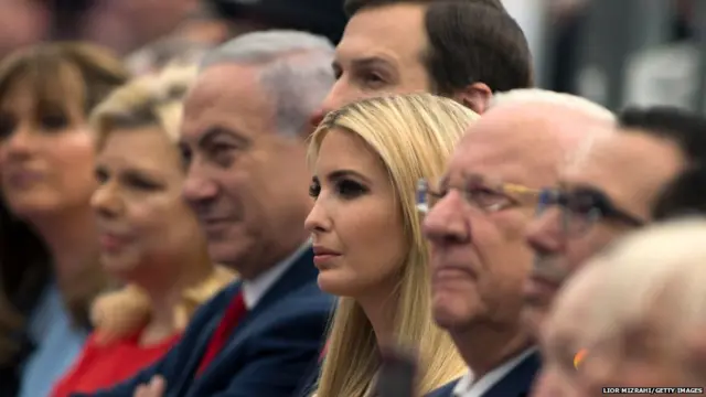 ਯੇਰੋਸ਼ਲਮ ਵਿੱਚ ਅਮਰੀਕੀ ਸਫ਼ਾਰਤਖਾਨੇ ਦੇ ਉਦਘਾਟਨ ਮੌਕੇ ਇਵਾਨਕਾ ਟਰੰਪ ਆਪਣੇ ਪਤੀ ਨਾਲ ਪਹੁੰਚੇ