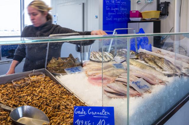 Ostend fish stall, file pic