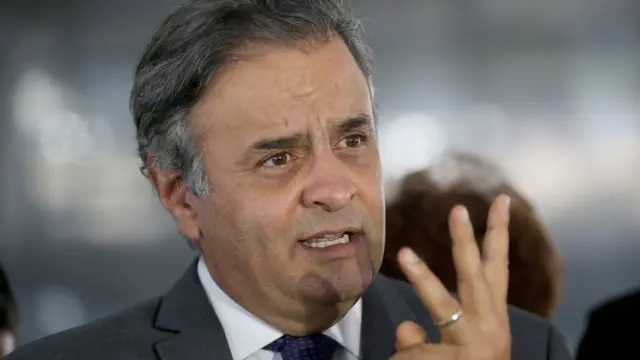 O senador afastado Aécio Neves