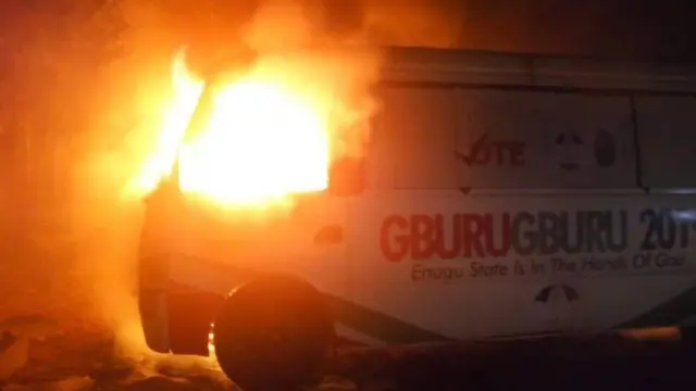 Ụgbọala PDP gbara ọkụ