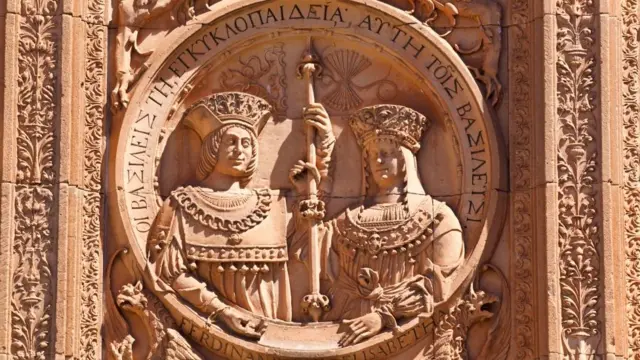 Los Reyes Católicos, representados en la catedral de Salamanca.