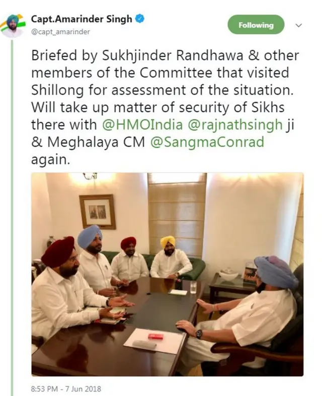 अमरिंदर सिंह का ट्वीट