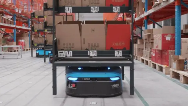 Robot at Cainiao Network's warehouse