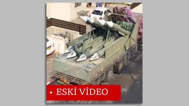 Sokaklardaki füze görüntüsü Gazze'den değil.