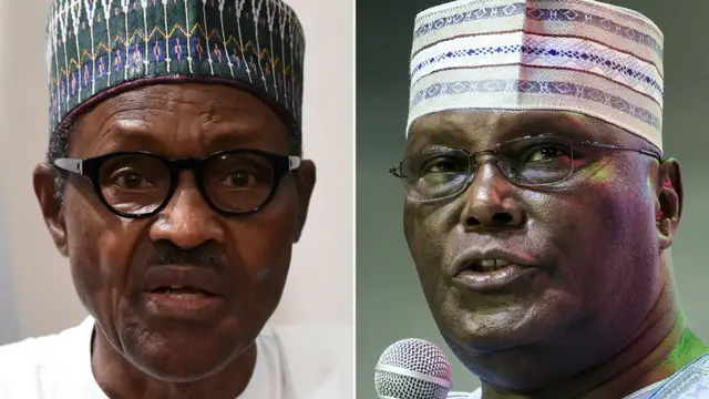 Rais Muhammadu Buhari na Atiku Abubakar