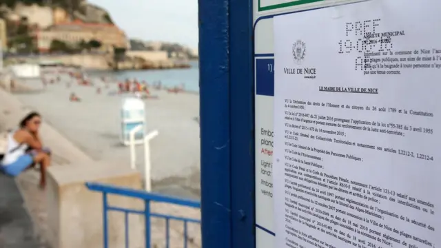 Правила на пляже в Ницце