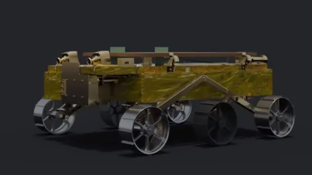 પ્રજ્ઞાન રોવરમાં છ પૈડાં છે