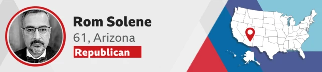 罗姆·索林 （Rom Solene）61岁，共和党籍，亚利桑那州