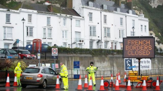 Covid 19 Drivers urged to avoid ports as France shuts border