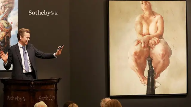 2018年，萨维尔（Jenny Saville）1992年的作品《支撑》创下了在世女艺术家作品拍卖的最高纪录（950万英镑） | Getty Images