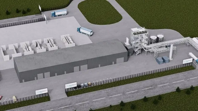 المحطة قيد الإنشاء في مقاطعة تيسايد