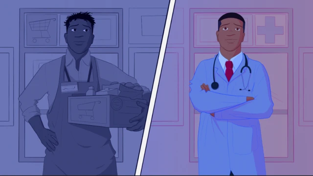 Sawir lagu matalayo Muzzammil oo wax iibinaya iyo isaga oo dhakhtar noqday