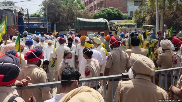 ਕਿਸਾਨਾਂ ਦਾ ਧਰਨਾ, ਬਰਨਾਲਾ