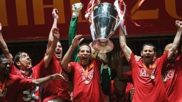 Manchester United waliposhinda kombe la vilabu bingwa Ulaya