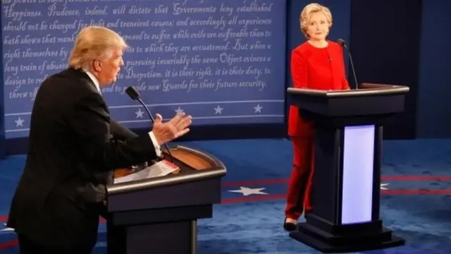 Donald Trump na Hillary Clinton