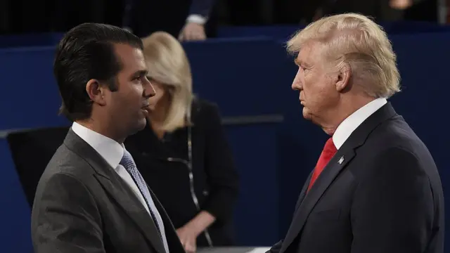 Donald Trump y su hijo Don Jr