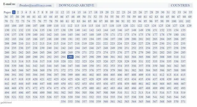 Скріншот із сайту Fbserver