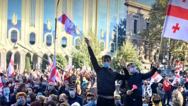 Митинг в Тбилиси 8 ноября 2020 года