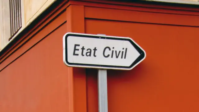 Panneau "Etat civil" panneau de signalisation