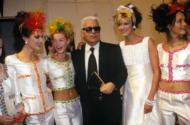 Лагерфельд та Кейт Мосс