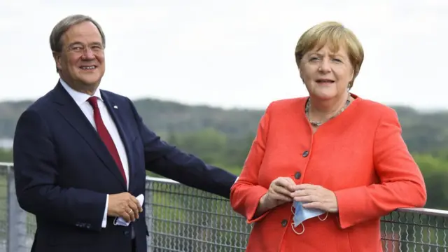 Армин Лашет и Ангела Меркель