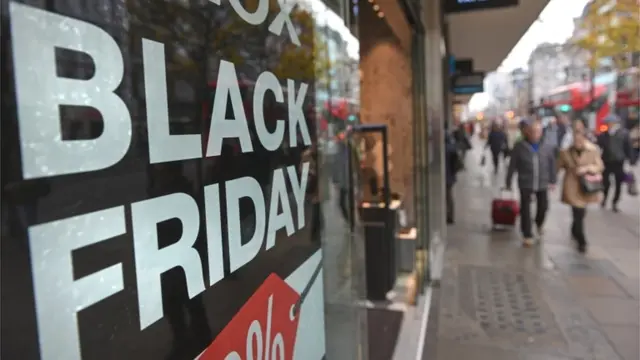 Letrero de Black Friday
