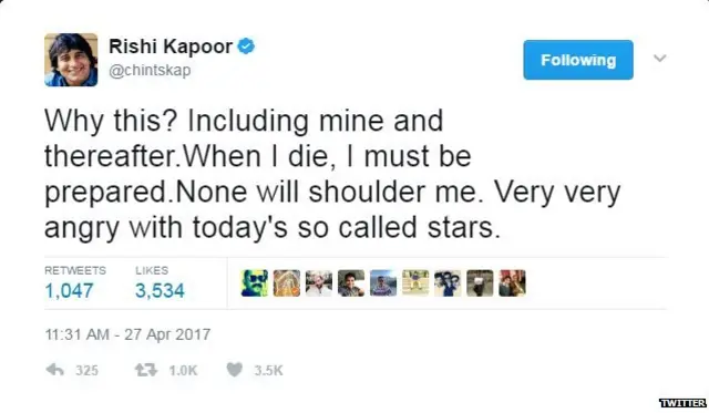 ऋषि कपूर, विनोद खन्ना, बॉलीवुड