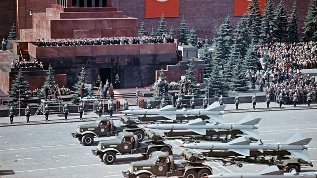 Soviet military parade at Moscow's Red Square in 1967