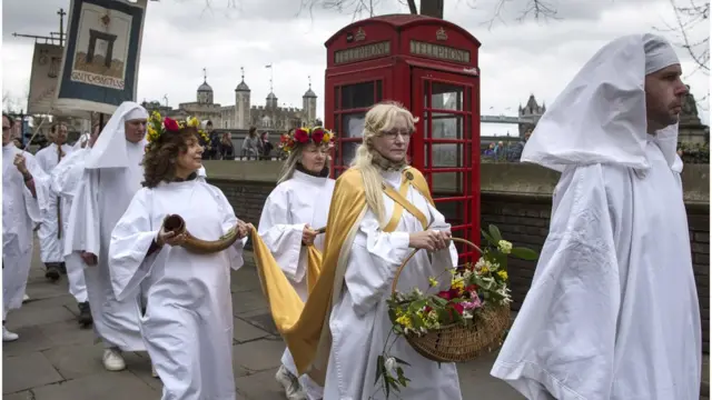 London Druids Celebrate The Spring Equinox