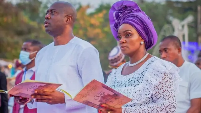 Gomina Seyi Makinde ati iyawo rẹ