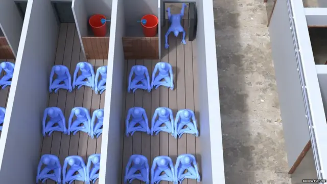 इस तरह के ग्राफ़िक्स बनाने का मक़सद लोगों को बताना है कि उत्तर कोरिया में क़ैदियों के साथ कैसे बुरा बर्ताव होता है.