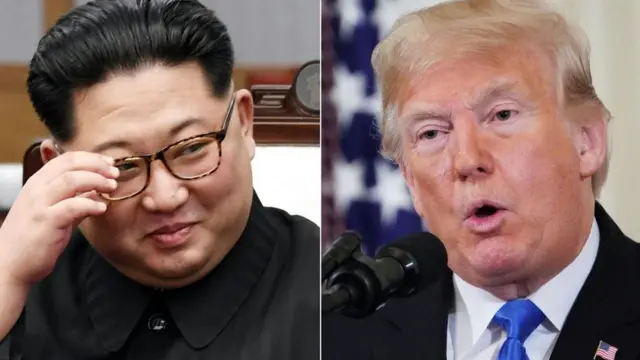 किम जॉन्ग उन और डोनल्ड ट्रंप