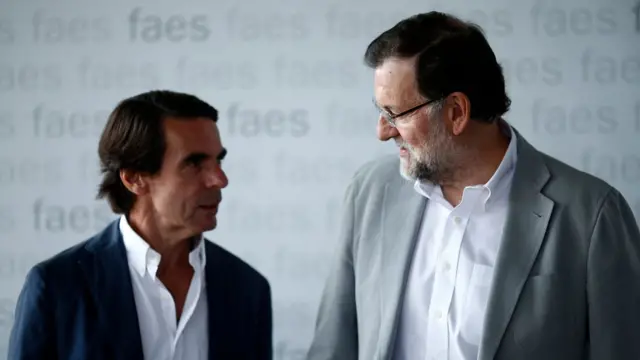 José María Aznar y Mariano Rajoy