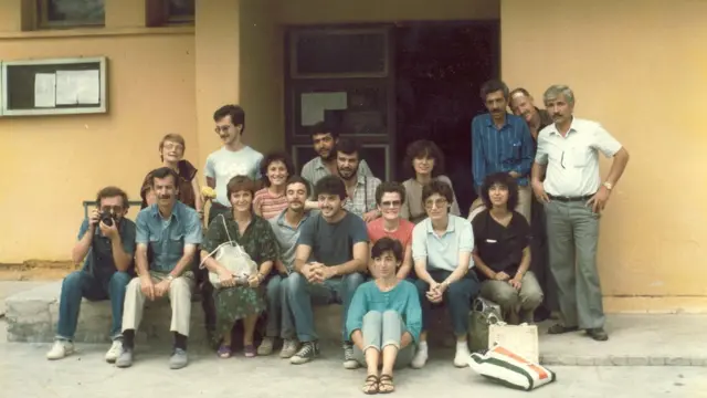 Türkan Saylan'ın lepra çalışmaları sırasında çekilen fotoğraf