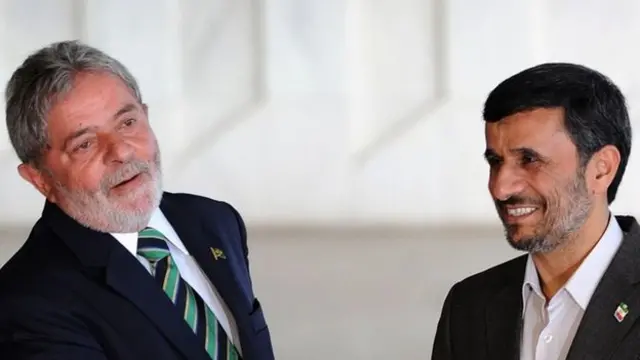 احمدی نژاد و دا سیلوا