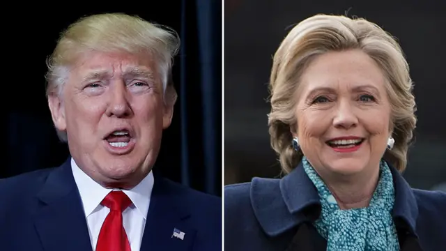 Donald Trump and Hillary Clinton