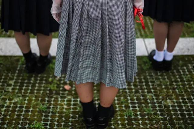 Ученицы старших классов в Японии