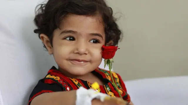 সারা বিশ্বেই থ্যালাসেমিয়ায় আক্রান্ত শিশুর জন্ম বাড়ছে। পাকিস্তানে এরকম একটি শিশু।