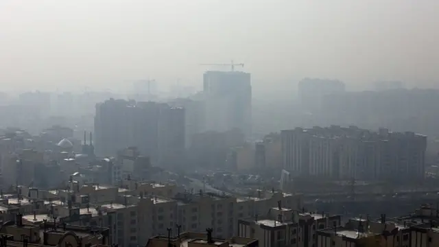 Tahran'da hava kirliliği