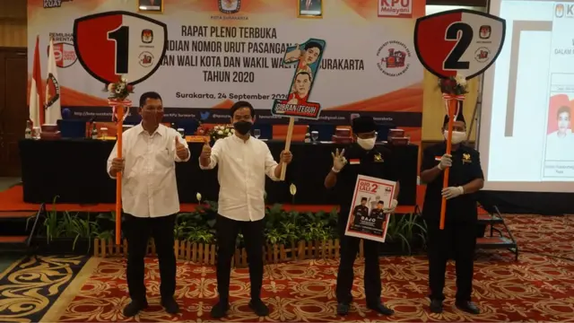 Dua pasangan calon peserta Pilkada Solo