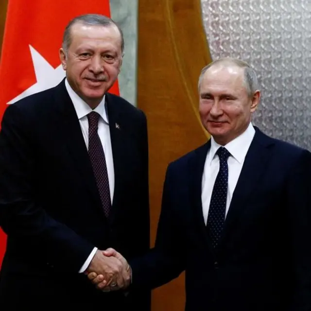 Recep Tayyip Erdogan y Vladimir Putin.